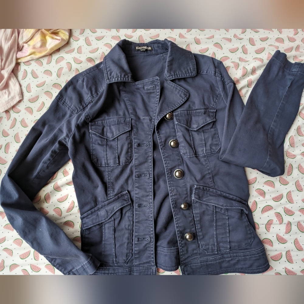 Express dark blue jacket